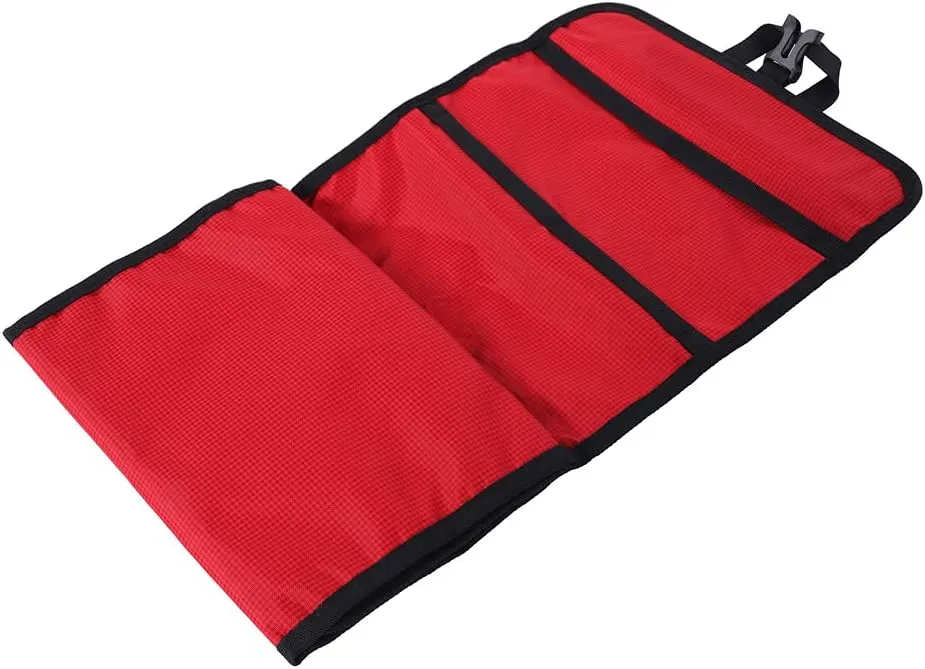 Folding Climbing Storage Bag with Hanging HooksMountain Storage BagHanging Hooks Bag,Rope BagTactical Backpacks (Red)