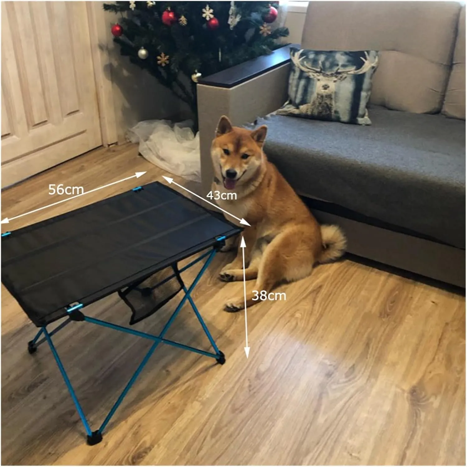 Folding Dining Table Aluminium Alloy Ultra Light Folding Desk Portable Foldable Table Camping Outdoor Fur Computer Bed Tables Picnic (Color : Orange)