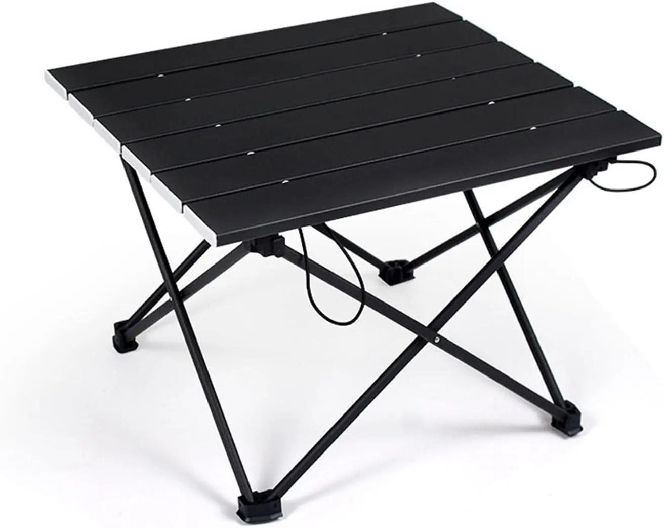 Folding Dining Table Foldable Folding Camping Hiking Desk Traveling Outdoor Furniture Table Aluminum Alloy Portable Table Outdoor Furniture (Color : Black39.5x35x31.5cm)