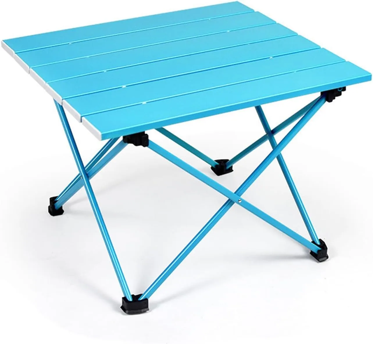 Folding Dining Table Foldable Folding Camping Hiking Desk Traveling Outdoor Furniture Table Aluminum Alloy Portable Table Outdoor Furniture (Color : Black39.5x35x31.5cm)
