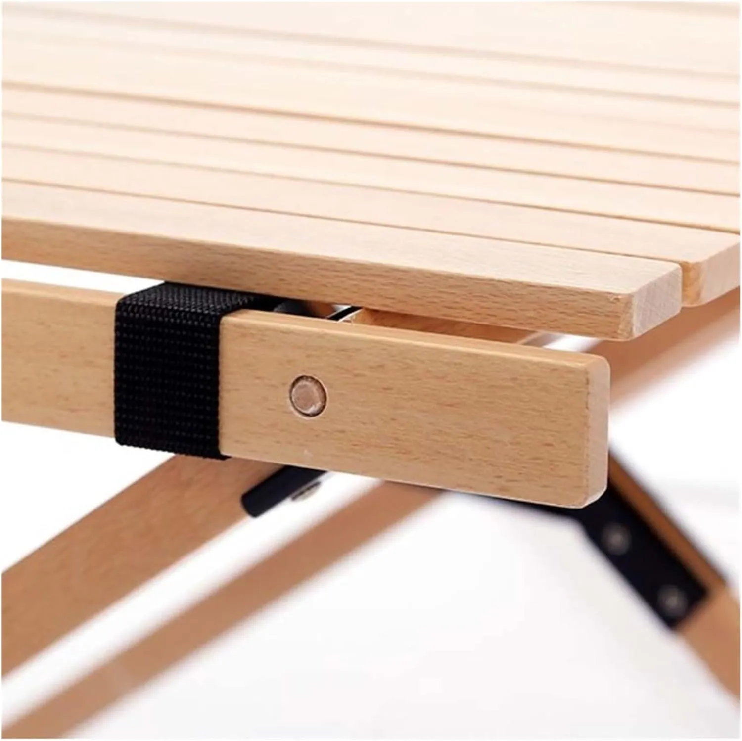 Folding Dining Table Outdoor Picnic Barbecue Tours Tableware Table for Camping Folding Egg Roll Table Portable Foldable Wood Table (Color : 120x60x43CM)