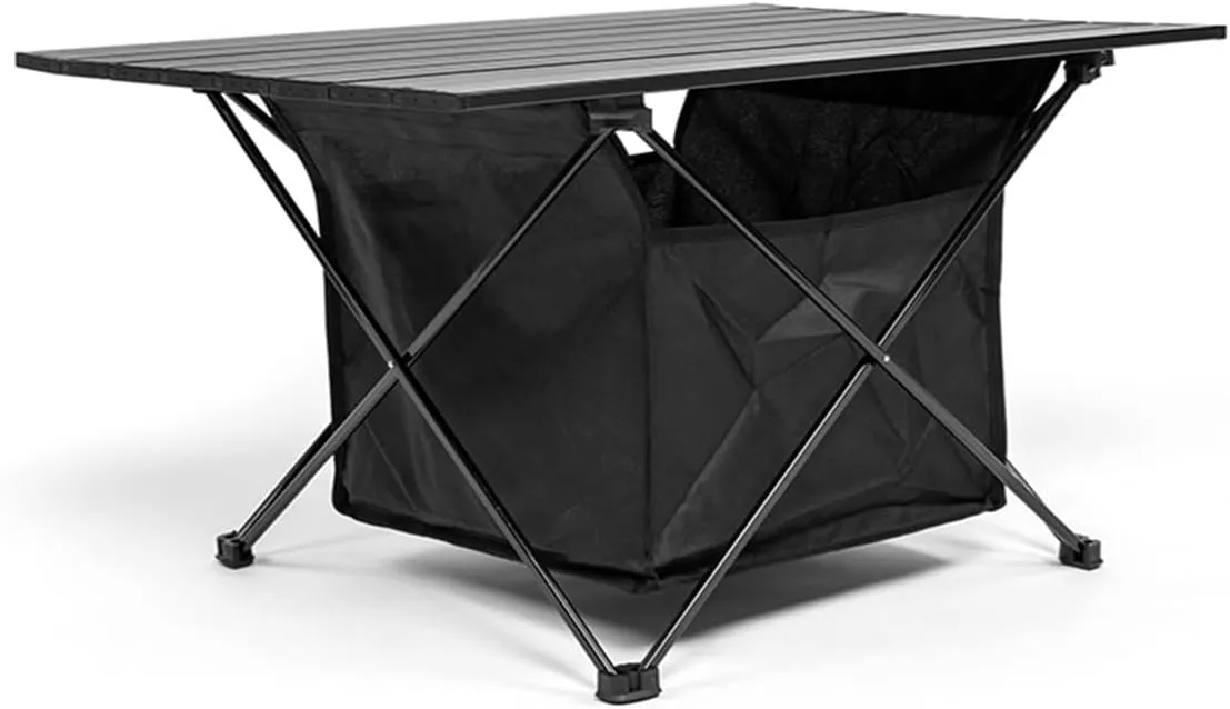 Folding Dining Table Outdoor Recreation Kitchen Tourist PlianteTravel Supplies Tourism Camping Folding Roll Tables Picnic Foldable Desks (Color : S Table with Bag)