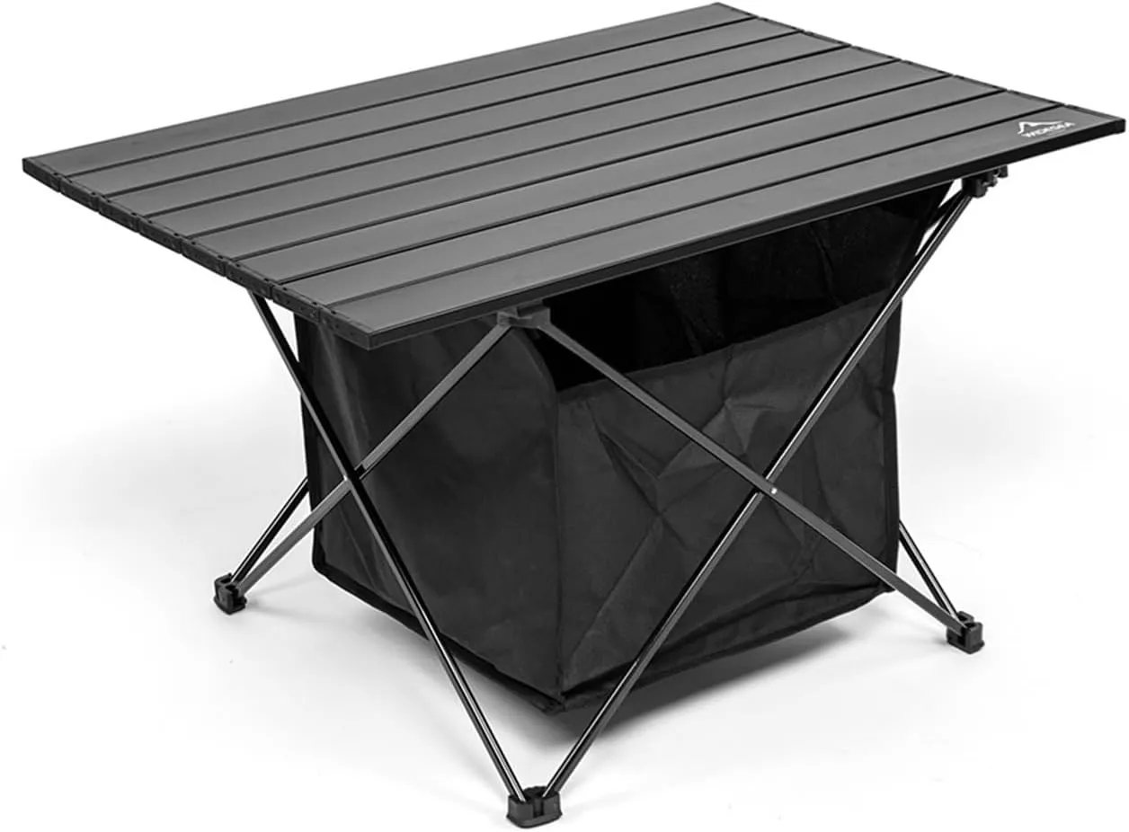 Folding Dining Table Outdoor Recreation Kitchen Tourist PlianteTravel Supplies Tourism Camping Folding Roll Tables Picnic Foldable Desks (Color : S Table with Bag)