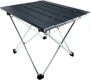 Folding Dining Table Portable Folding Camping Table with Carry Bag for Outdoor, Fishing Ultralight Aluminum Camp Table (Color : Matte)