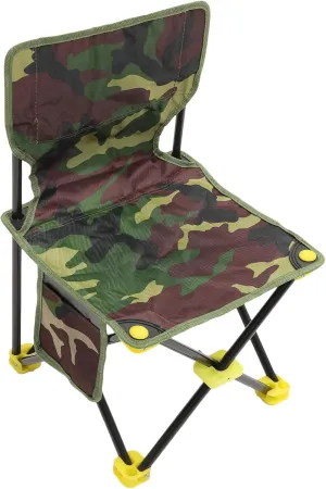 Folding Fishing Chair with Backrest Portable Stool for Outdoor Activities Lightweight and Durable Fishing Supplies Compact Design for Camping and Hiking