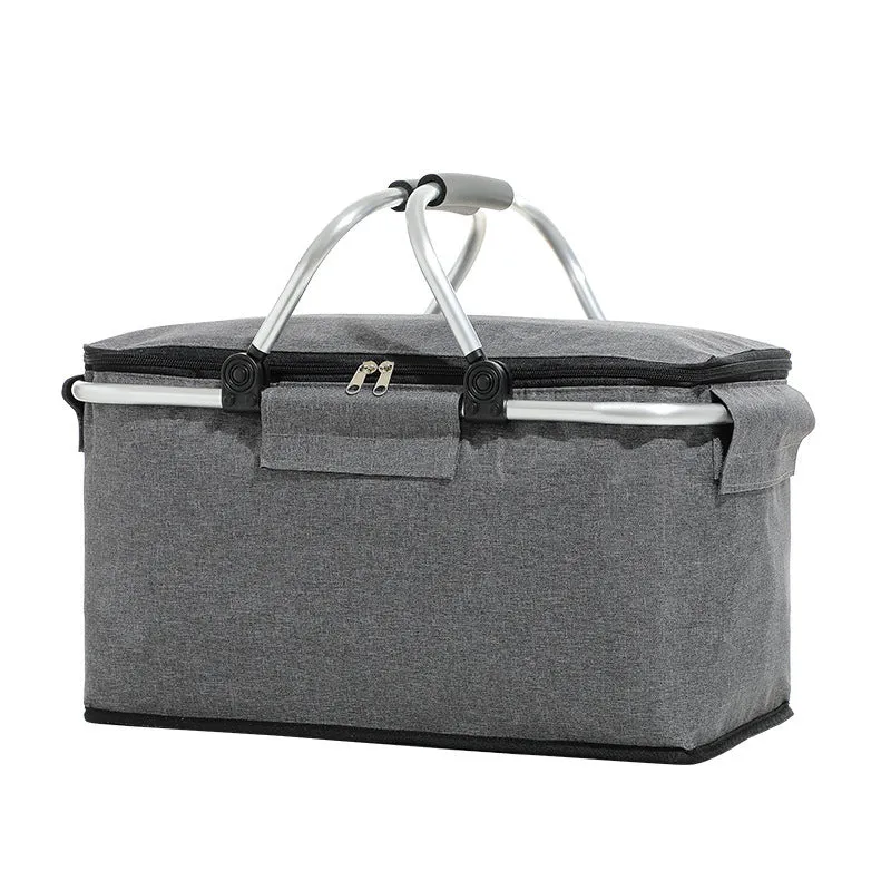 Folding Insulated Picnic Basket – Portable & Lightweight