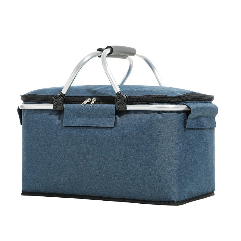 Folding Insulated Picnic Basket – Portable & Lightweight