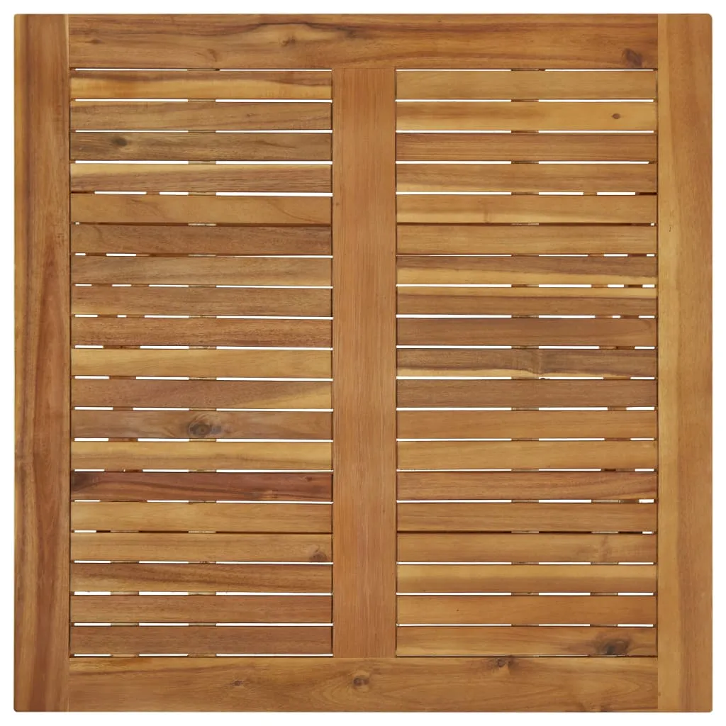 Folding Patio Table 35.4"x35.4"x29.5" Solid Acacia Wood