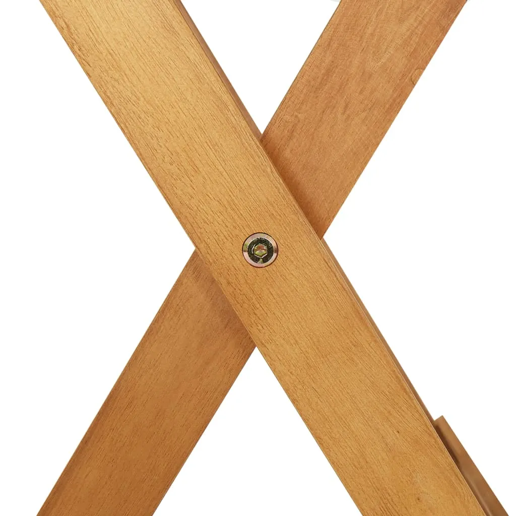 Folding Patio Table 35.4"x35.4"x29.5" Solid Acacia Wood