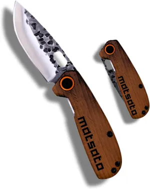Folding Pocket Knife – Small Japanese Pocket Knifes for Men & Women, EDC Camping Knive, Tactical Survival Knife, Compact Folding Knife for Hunting, Fishing, Hiking, and Outdoor Adventure