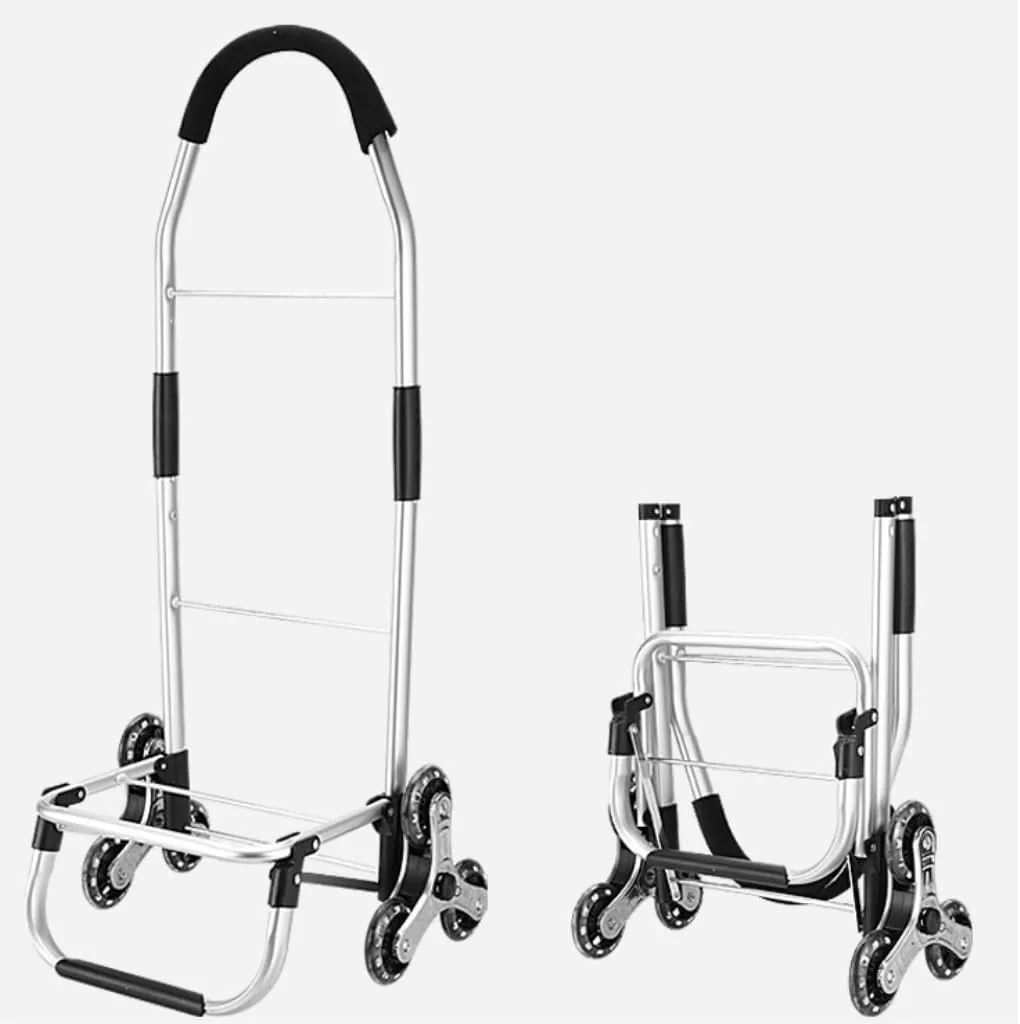 Folding Shopping Cart, Shopping Cart Foldable Shopping Trolleys Foldable Utility Cart with Climb Stairs Wheels and Elastic Rope Grocery Utility Carts(Color:C), 89*44cm