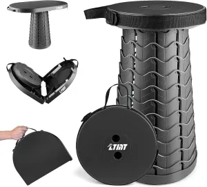 Folding Stool Upgradeable Folding Stool 440lb Load Capacity 2-in-1 Lightweight Portable Stool with Table Easy to Fold Outdoor Office, Picnic, Garden, BBQ, Party, Leisure Camping