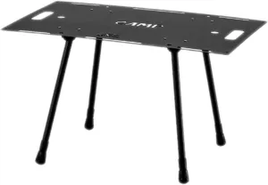 Folding Table Adjustable Height Aluminum Alloy Multifunctional Outdoor Camping Table for Backyard, Hiking, Travel, Garden, Black