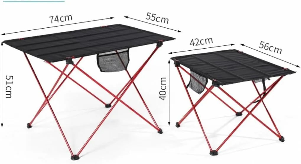 Folding Table Camping Table Picnic Table Camping Folding Table Camping Table with Aluminum Table Top Folding Table Easy to Carry Foldable Table Portable Outdoor Table