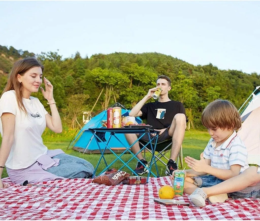 Folding Table Camping Table Picnic Table Camping Folding Table Camping Table with Aluminum Table Top Folding Table Easy to Carry Foldable Table Portable Outdoor Table