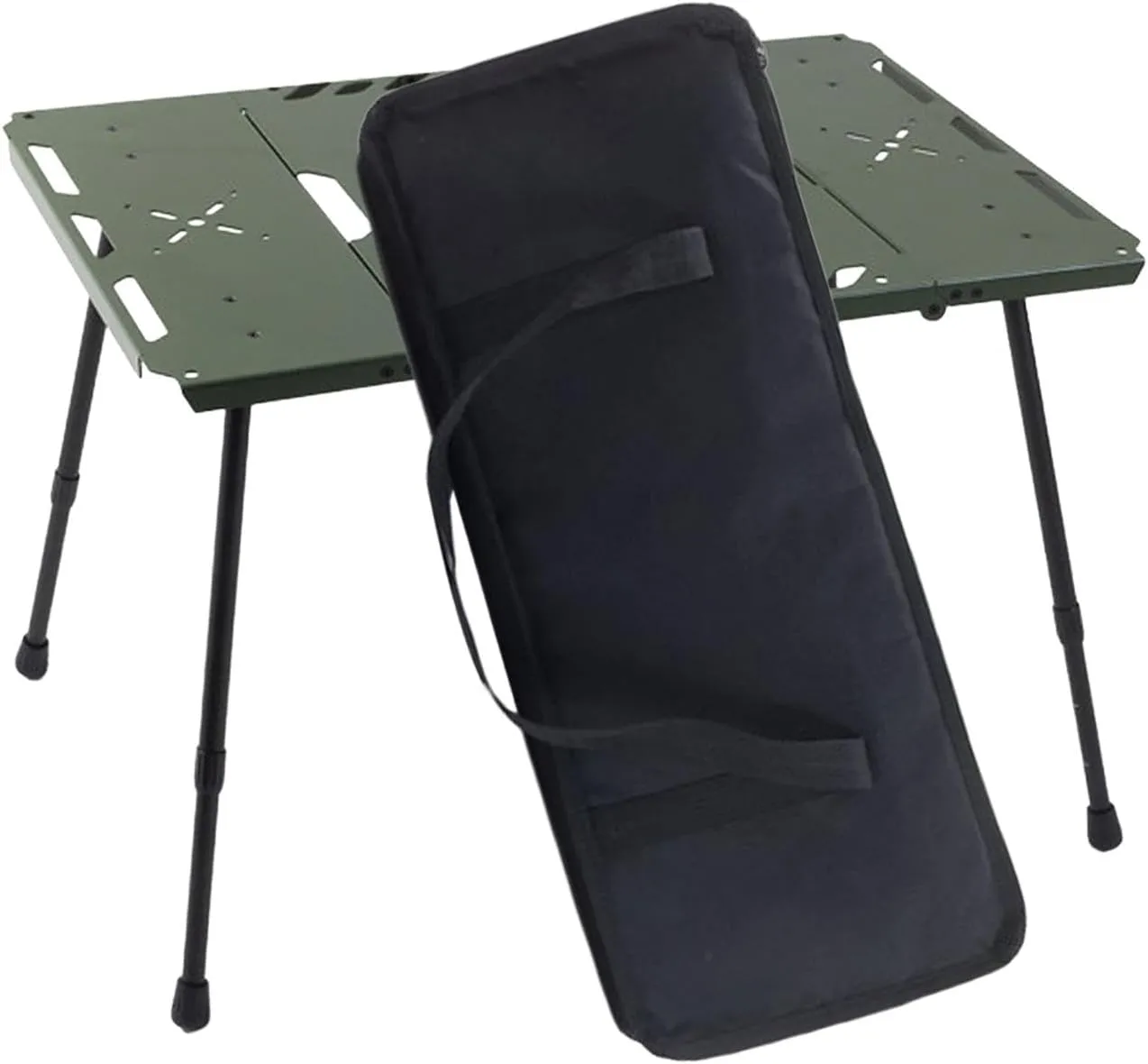 Folding Table Camping Table Portable Camping Furniture, Adjustable Height Aluminum Alloy for Outdoor Patio Travel Backpacking