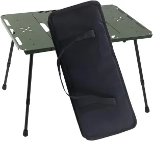 Folding Table Camping Table Portable Camping Furniture, Adjustable Height Aluminum Alloy for Outdoor Patio Travel Backpacking