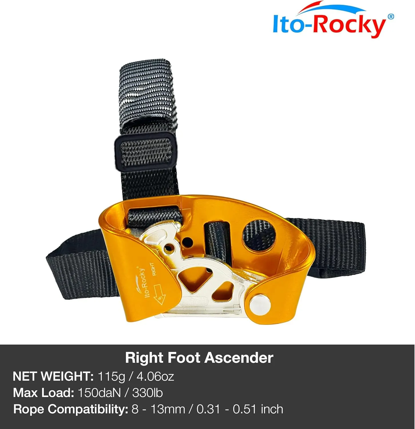 Foot Ascender Riser - Rope Climbing Equipment for SRT Climbing & Tree Arborist Climbing Device