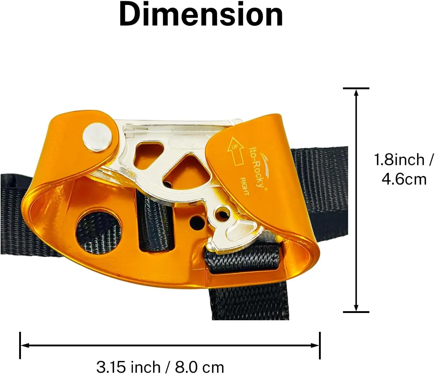 Foot Ascender Riser - Rope Climbing Equipment for SRT Climbing & Tree Arborist Climbing Device