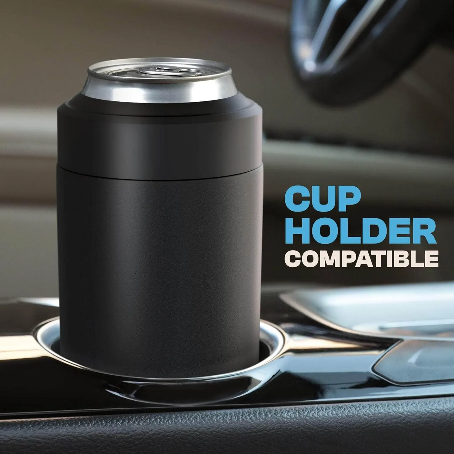 Frost Buddy Universal Can Cooler - Fits All - For Regular 12 & 16 oz or Slim-Size Bottles - Insulated Double-Walled Stainless Steel (Royal)
