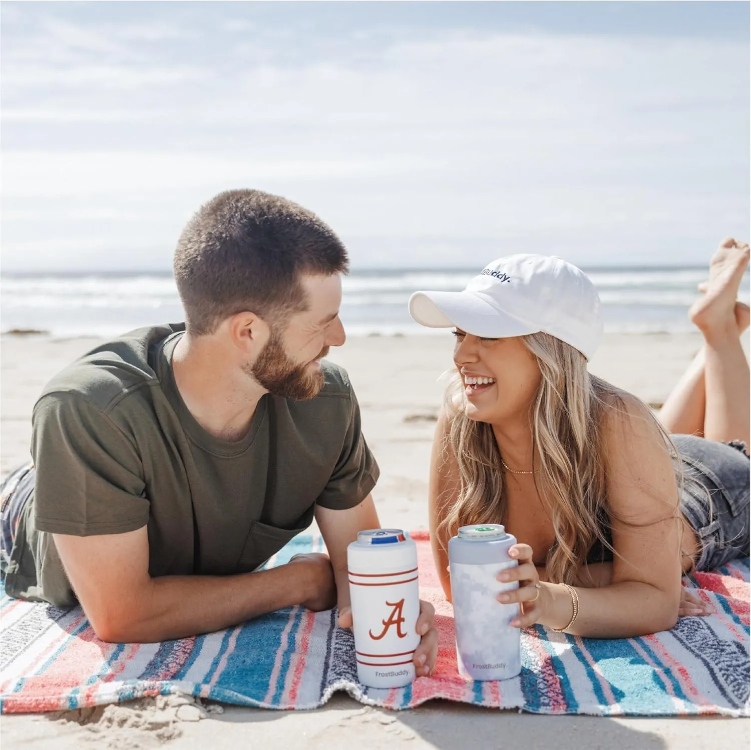 Frost Buddy Universal Mini Can Cooler – Fits 12oz Slim & 7.5oz Mini Cans – Vacuum Insulated Stainless Steel – Keeps Beverages Cold or Hot – Compact, Travel & Cup Holder Friendly