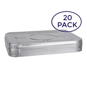 FULL SIZE STEAM TABLE FOIL LIDS (MEDIUM, DEEP, SHALLOW)