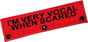Funny Dog Leash Sleeve I'm Very Vocal When Scared Dog Leash Wrap Sleeve Pet Birthday Gift (I'm Very Vocal-Sleeve)