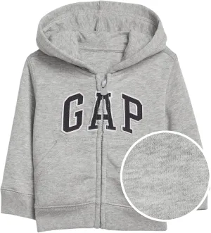 GAP Baby Boys' Playtime Favorites Logo Full Zip Hoodie Hooded Sweatshirt