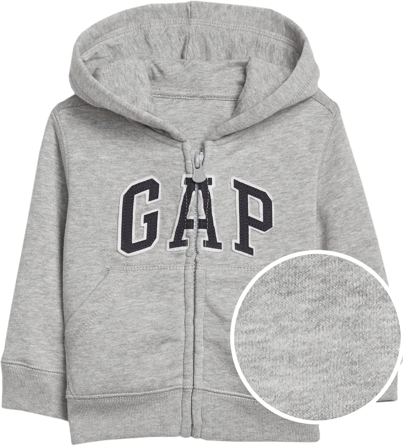 GAP Baby Boys' Playtime Favorites Logo Full Zip Hoodie Hooded Sweatshirt