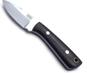GCS Handmade Micarta Handle D2 Tool Steel Tactical knife Hunting Knife Camp Knife with leather sheath Full tang blade designed for Hunting & EDC GCS 264M