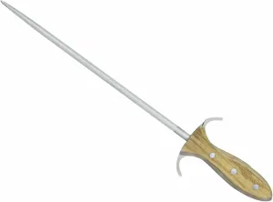 Güde Alpha Olive Series Hand Forged Sharpening Steel "D artagnan", 12-in - Ice Hardened - Made in Solingen, Germany Since 1910