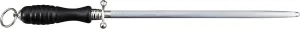 Güde Sigma Series Hand Forged Sharpening Steel With Black Wood Handle 11-in, Made in Solingen, Germany Since 1910