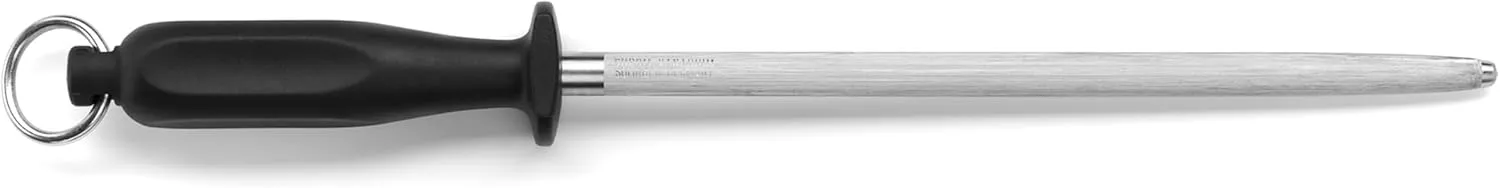 Güde Sigma Series Sharpening Steel 9-in, Black Choice Wood Handle