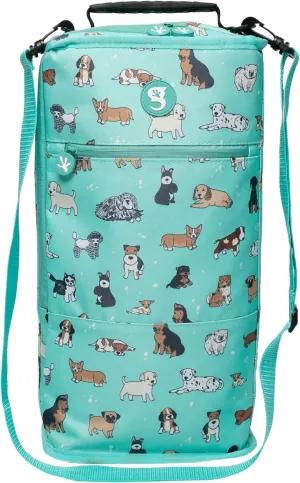 geckobrands Verticool Cooler - Insulated Portable Soft Cooler Bag with Adjustable Shoulder Strap, Holds 9 Cans or 2 Wine Bottles, Perfect for Beach, Picnics, and Outdoor Activities