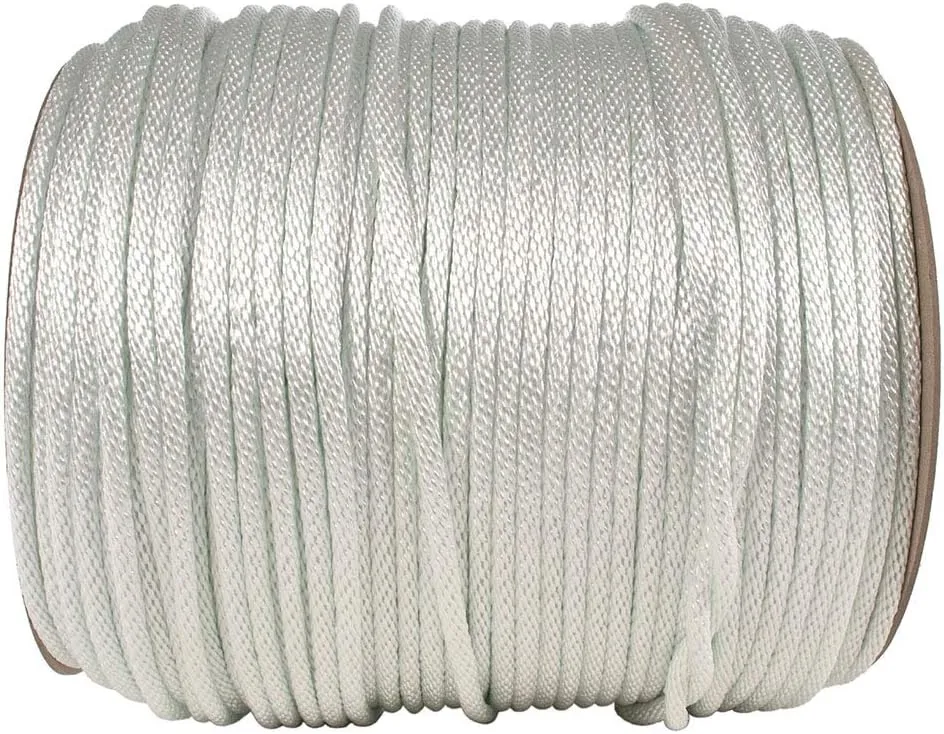 Golberg Diamond Braid Nylon Rope – 100% Nylon Utility Cord – Ideal for Camping, Outdoors, Boating, and Everyday Use – Made in The USA