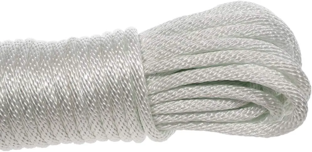 Golberg Diamond Braid Nylon Rope – 100% Nylon Utility Cord – Ideal for Camping, Outdoors, Boating, and Everyday Use – Made in The USA