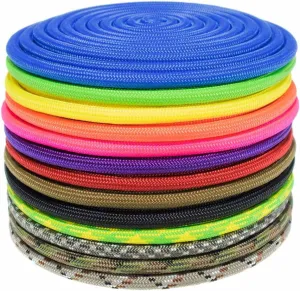 GOLBERG Nylon Paramax Utility Cord – Choose from 1/4 inch or 5/16 inch Diameter – Available in 5 Lengths and 20  Colors