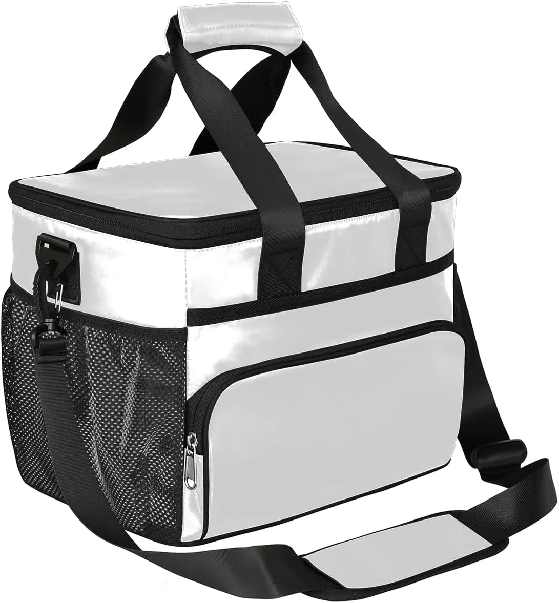 Gossamer Flower Soft Sided Cooler Bag, 20 Cans Insulated Leak Proof Cooler Bag with Hard Bottom Vibrant Flower Portable Lightweight Cooler Picnic Cooler Lunch Tote Bag for Travel Camping