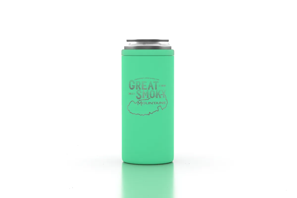 Great Smoky Mountains Insulated 12 oz Slim Can Cooler