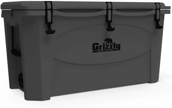 Grizzly 100 Cooler | 100 qt Ice Chest Durable Rotomolded Insulated | Made in USA | Warranty for Life | For Beach Boat Camping Fishing Hunting | G100