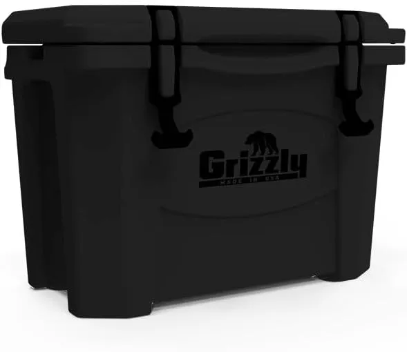 Grizzly 15 Cooler | 15 qt Ice Chest Durable Rotomolded Insulated | Made in USA | Warranty for Life | For Beach Boat Camping Fishing Hunting | G15