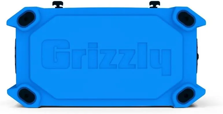 Grizzly 60 Cooler | 60 qt Ice Chest Durable Rotomolded Insulated | Made in USA | Warranty for Life | For Beach Boat Camping Fishing Hunting | G60
