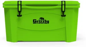 Grizzly 60 Cooler | 60 qt Ice Chest Durable Rotomolded Insulated | Made in USA | Warranty for Life | For Beach Boat Camping Fishing Hunting | G60