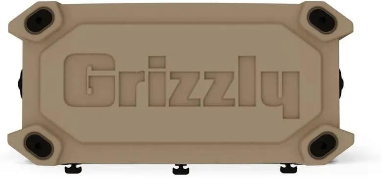 Grizzly 75 Cooler | 75 qt Ice Chest Durable Rotomolded Insulated | Made in USA | Warranty for Life | for Beach Boat Camping Fishing Hunting | G75