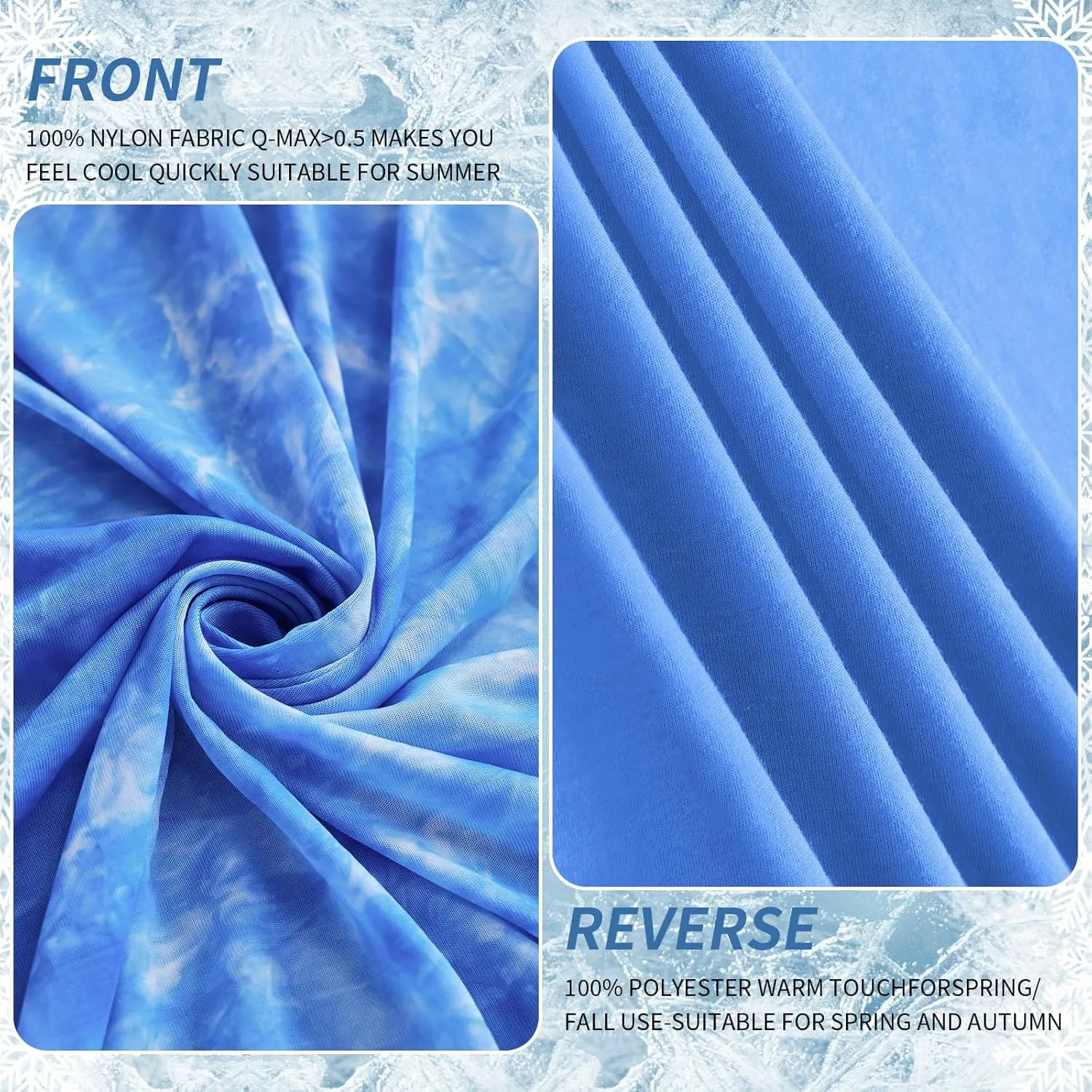 Guohaoi Cooling Throw Blanket for Hot Sleepers,Decortive Tie Dye,Arc-Chill Q-Max >0.5Cool Fiber,100% Oeko-Tex Certified,Lightweight Summer Cool Blanket for Ultra Cold Breathable,Keep Cool,50''x70''