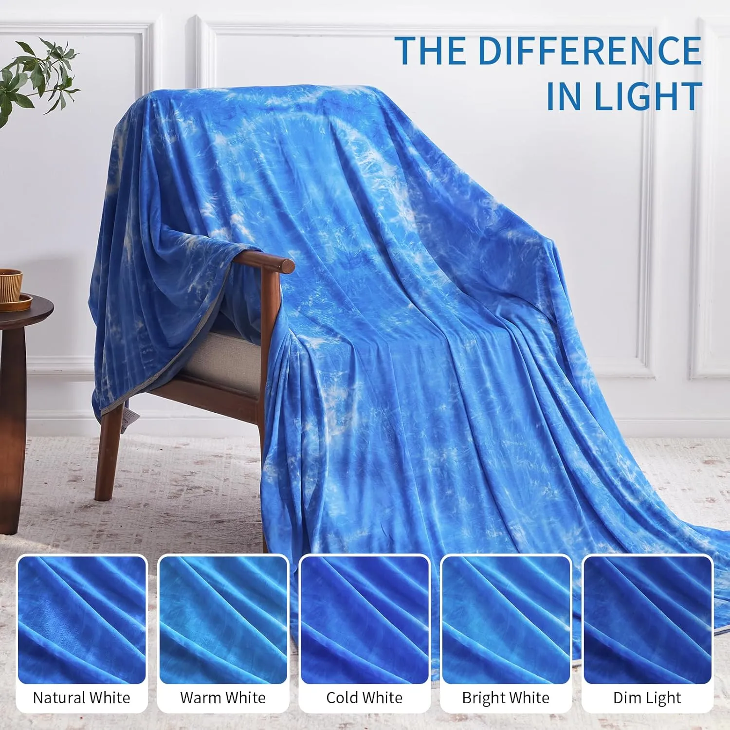 Guohaoi Cooling Throw Blanket for Hot Sleepers,Decortive Tie Dye,Arc-Chill Q-Max >0.5Cool Fiber,100% Oeko-Tex Certified,Lightweight Summer Cool Blanket for Ultra Cold Breathable,Keep Cool,50''x70''