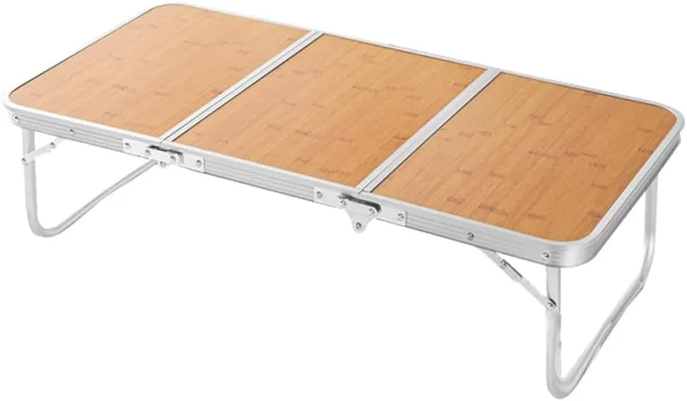HANABASS 1Set Portable Folding Camping Table Compact Lightweight Outdoor Table for Hiking Picnics Sturdy Structure for Heavy Objects for Travel and Outdoor Activities