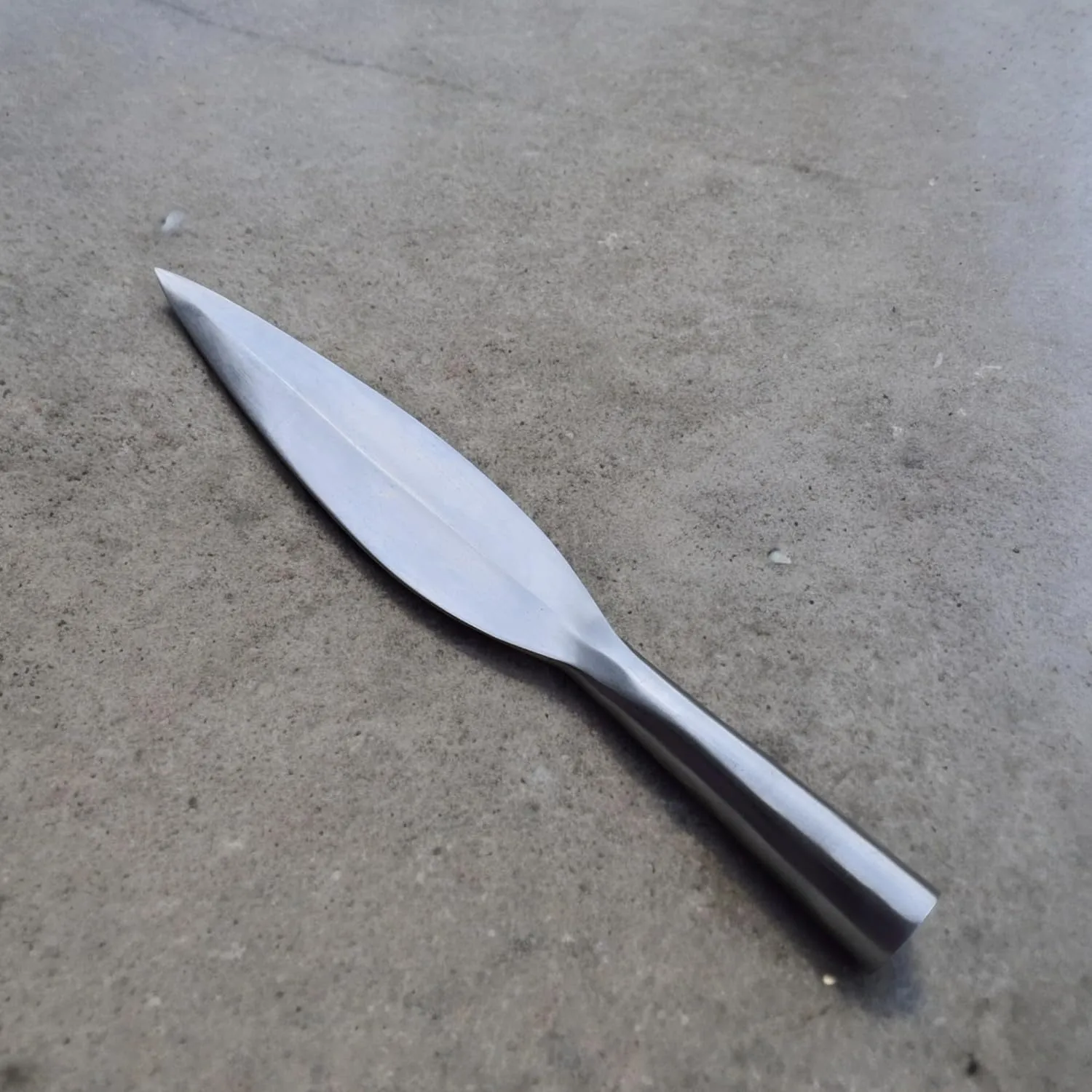 Hand-Forged Medieval Viking Leaf Blade Polish Spearhead Carbon Steel (Blade Length: 6 in