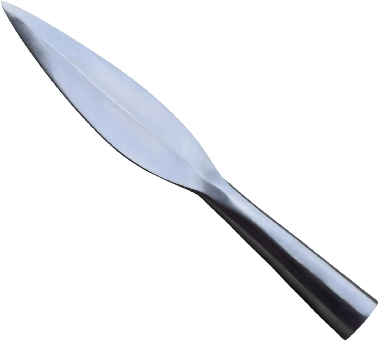 Hand-Forged Medieval Viking Leaf Blade Polish Spearhead Carbon Steel (Blade Length: 6 in