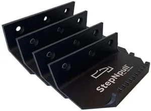 Hands Free No Touch Door Opener - 4pk Commercial Touchless Foot Pull Tools for Bathroom (Black - 4 Count)